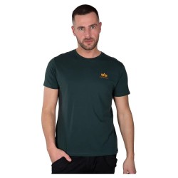 тениска,мъжки,тениски,alpha,industries,basic,small,logo,short,sleeve,t,shirt,dark,petrol,(green)
