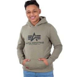 суичър,детски,блузи,alpha,industries,basic,hoodie,dark,olive,(green)