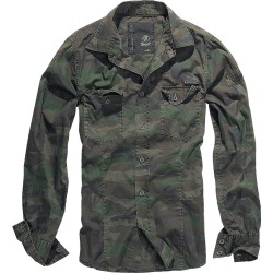 мъжка,риза,с,дълъг,ръкав,мъжки,ризи,brandit,slim,long,sleeve,shirt,green