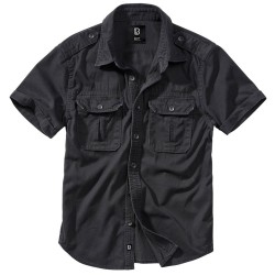 мъжка,риза,с,къс,ръкав,мъжки,ризи,brandit,vintage,short,sleeve,shirt,black