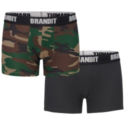 боксерки,мъжко,бельо,brandit,logo,boxers,2,units,woodland,black,(multicolor)
