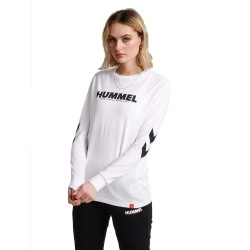 тениска,мъжки,тениски,hummel,legacy,long,sleeve,t,shirt,white