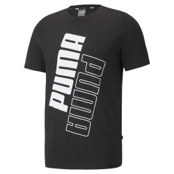 тениска,мъжки,тениски,puma,power,logo,short,sleeve,t,shirt,puma,black,(black)