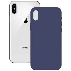 други,аксесоари,ksix,iphone,x,xs,silicone,phone,case,navy,blue,(blue)