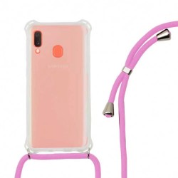 други,аксесоари,ksix,samsung,galaxy,a20e,silicone,phone,case,pink,(clear,pink)