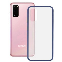 други,аксесоари,ksix,samsung,galaxy,s20,duo,soft,silicone,phone,case,clear,blue,(blue)