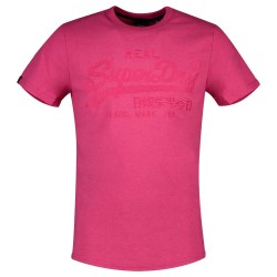тениска,мъжки,тениски,superdry,vintage,logo,tonal,embroidered,short,sleeve,t,shirt,magenta,marl,(pink)