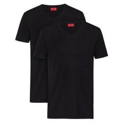 тениска,мъжки,тениски,hugo,short,sleeve,v,neck,t,shirt,black
