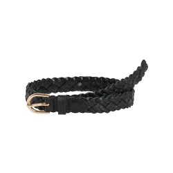 колан,колани,pieces,avery,leather,braided,slim,belt,black,(black)
