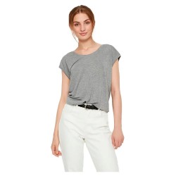 тениска,дамски,тениски,pieces,billo,lurex,stripes,short,sleeve,t,shirt,grey,(light,grey,melange,detail,lurex,grey)
