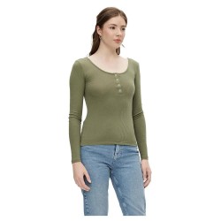 тениска,дамски,тениски,pieces,kitte,long,sleeve,t,shirt,deep,lichen,green,(green)