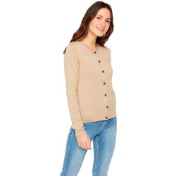 жилетка,дамски,пуловери,дамски,плетени,дрехи,pieces,esera,cardigan,beige,(white,pepper)