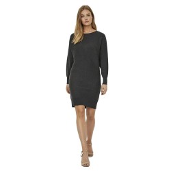 рокля,дамски,поли,и,рокли,noisy,may,ship,boat,neck,short,dress,grey,(dark,grey,melange)