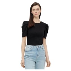 тениска,дамски,тениски,pieces,anna,short,sleeve,t,shirt,black,(black)