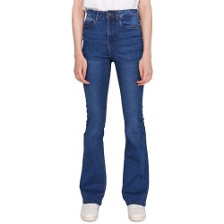 дънки,дамски,панталони,noisy,may,sallie,high,waist,flare,vi021mb,jeans,blue,(medium,blue,denim)