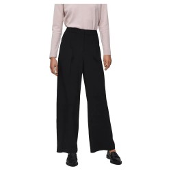 Панталони Selected Tinni Mid Waist Wide pants - Black (Black) панталони,дамски,панталони,selected,tinni,mid,waist,wide,pants,black,(black)