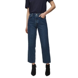 дънки,дамски,панталони,selected,kate,high,wiast,straight,jeans,blue