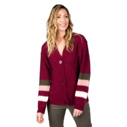 жилетка,дамски,пуловери,дамски,плетени,дрехи,oxbow,n2,patricia,mohair,cardigan,red,(plum)