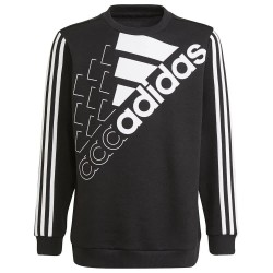блуза,детски,блузи,adidas,logo,sweatshirt,black,(black,white)