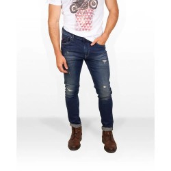 дънки,мъжки,панталони,skull,rider,skinny,distressed,effect,jeans,blue