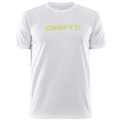 тениска,мъжки,тениски,craft,core,unify,logo,short,sleeve,t,shirt,white