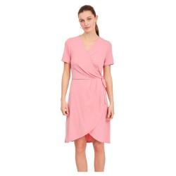 рокля,дамски,поли,и,рокли,vila,nayeli,knee,wrap,short,sleeve,dress,pink,(wild,rose,14059678,wildrose)