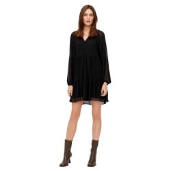 рокля,дамски,поли,и,рокли,object,mila,gia,long,sleeve,dress,black