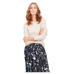 блуза,дамски,пуловери,дамски,плетени,дрехи,object,thess,sweater,sandshell,detail,melange,(beige)