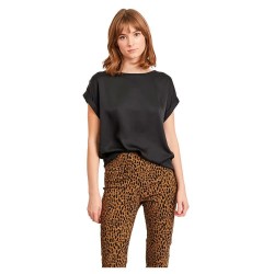 тениска,дамски,тениски,vila,ellette,satin,short,sleeve,t,shirt,black,(black)