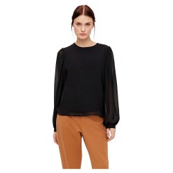 тениска,дамски,тениски,object,mila,long,sleeve,t,shirt,black