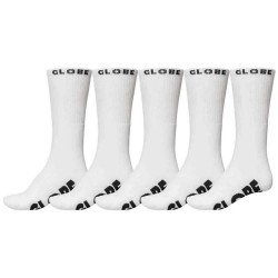 чорапи,мъжки,чорапи,globe,whiteout,socks,5,pairs,white,(white)
