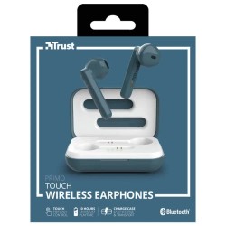 слушалки,слушалки,trust,primo,bluetooth,wireless,earphones,blue