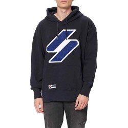 суичър,дамски,блузи,superdry,code,logo,che,os,hoodie,deep,navy,(blue)