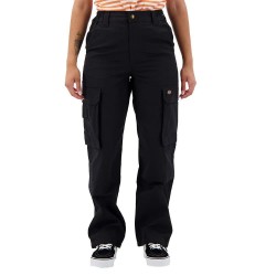панталони,дамски,панталони,dickies,comba,elasticated,cargo,pants,black,(black)