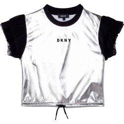 Тениска DKNY D35R74-016 short sleeve T-shirt - Grey (Grey) тениска,мъжки,тениски,дамски,тениски,dkny,d35r74,016,short,sleeve,t,shirt,grey,(grey)