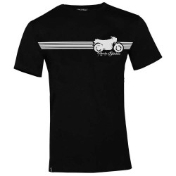 Тениска Rusty stitches Rusty Stripe short sleeve T-shirt - Black (Black) тениска,мъжки,тениски,дамски,тениски,rusty,stitches,rusty,stripe,short,sleeve,t,shirt,black,(black)