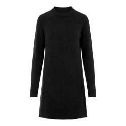 рокля,дамски,поли,и,рокли,pieces,chapa,o,neck,knit,long,sleeve,dress,black,(black)