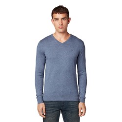 блуза,мъжки,пуловери,tom,tailor,1012820,v,neck,sweater,blue,(vintage,indigo,blue,melange)