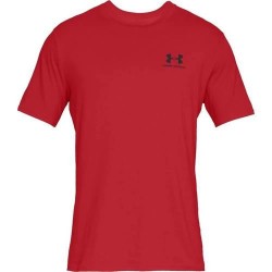 тениска,мъжки,тениски,under,armour,sportstyle,left,chest,t,shirt,red