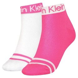 чорапи,дамски,чорапи,calvin,klein,logo,welt,quarter,short,socks,2,pairs,magenta,(pink)