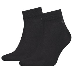 чорапи,мъжки,чорапи,calvin,klein,quarter,short,socks,2,pairs,black,(black)