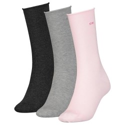 чорапи,дамски,чорапи,calvin,klein,roll,top,socks,3,pairs,pink,(multicolor)