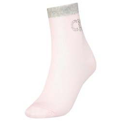 чорапи,дамски,чорапи,calvin,klein,short,big,crystal,logo,socks,pink