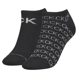 чорапи,дамски,чорапи,calvin,klein,sneaker,all,over,logo,socks,2,pairs,black,(black)