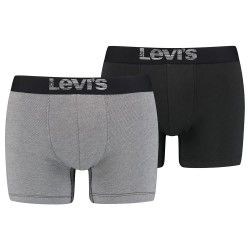 боксерки,мъжко,бельо,levi´s,®,optical,illusion,organic,cotton,boxers,2,units,grey,(grey,black)