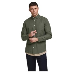 риза,с,дълъг,ръкав,мъжки,ризи,jack,&,jones,oxford,long,sleeve,shirt,green,(forest,night,slim,fit)