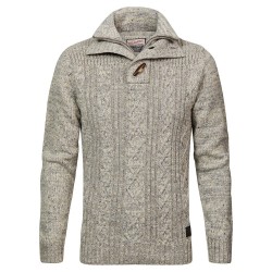 блуза,мъжки,пуловери,petrol,industries,roll,neck,half,zip,sweater,white