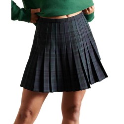пола,дамски,поли,и,рокли,superdry,check,pleated,short,skirt,green