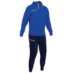 Анцуг Givova King Cotone Terry Poker tracksuit - Blue (Blue / Dark Blue) анцуг,детски,анцузи,givova,king,cotone,terry,poker,tracksuit,blue,(blue,dark,blue)