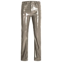 панталони,дамски,панталони,jack,&,jones,kenya,straight,faux,leat,jjxx,high,waist,pants,brindle,detail,shiny,(brown)